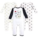 Hudson Baby Baby Cotton Union Suit, 3 Pack