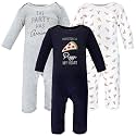 Hudson Baby Baby Cotton Union Suit, 3 Pack