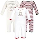 Hudson Baby Baby Cotton Union Suit, 3 Pack