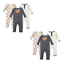 Hudson Baby Baby Cotton Union Suit, 3 Pack