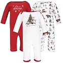 Hudson Baby Baby Cotton Union Suit, 3 Pack