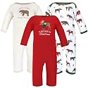 Hudson Baby Baby Cotton Union Suit, 3 Pack