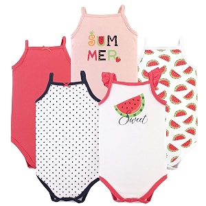 Hudson baby Boys Sleeveless Cotton Bodysuits 5