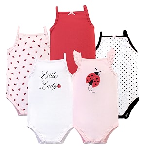 Hudson baby Boys Sleeveless Cotton Bodysuits 5