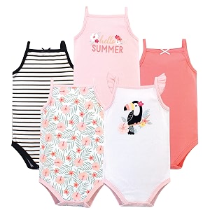 Hudson baby Boys Sleeveless Cotton Bodysuits 5