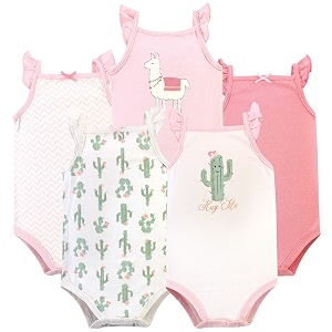 Hudson baby Boys Sleeveless Cotton Bodysuits 5