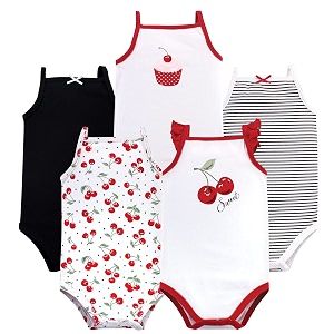 Hudson baby Boys Sleeveless Cotton Bodysuits 5