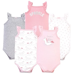 Hudson baby Boys Sleeveless Cotton Bodysuits 5