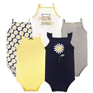 Hudson baby Boys Sleeveless Cotton Bodysuits 5