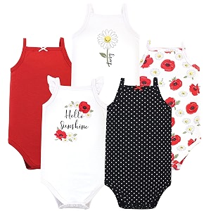 Hudson baby Boys Sleeveless Cotton Bodysuits 5