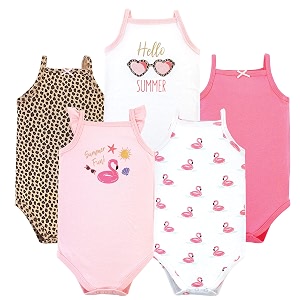 Hudson baby Boys Sleeveless Cotton Bodysuits 5