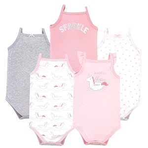 Hudson baby Boys Sleeveless Cotton Bodysuits 5