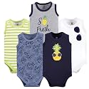 Hudson baby Boys39 Sleeveless Cotton Bodysuits 5