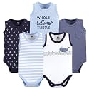 Hudson baby Boys39 Sleeveless Cotton Bodysuits 5