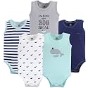 Hudson baby Boys39 Sleeveless Cotton Bodysuits 5