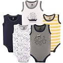 Hudson baby Boys39 Sleeveless Cotton Bodysuits 5