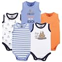 Hudson baby Boys39 Sleeveless Cotton Bodysuits 5