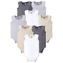 Hudson baby Boys39 Sleeveless Cotton Bodysuits 5