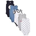 Hudson baby Boys39 Sleeveless Cotton Bodysuits 5