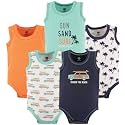 Hudson baby Boys39 Sleeveless Cotton Bodysuits 5