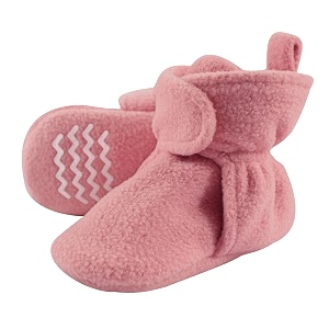 Hudson Baby Cozy Fleece Booties with Non