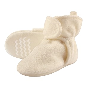 Hudson Baby Cozy Fleece Booties with Non