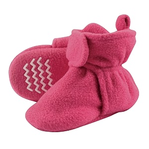 Hudson Baby Cozy Fleece Booties with Non