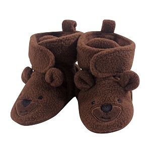 Hudson Baby Cozy Fleece Booties with Non