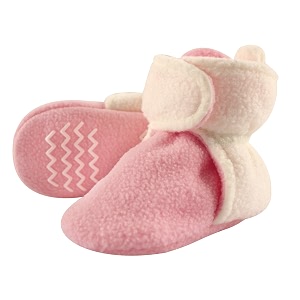 Hudson Baby Cozy Fleece Booties with Non