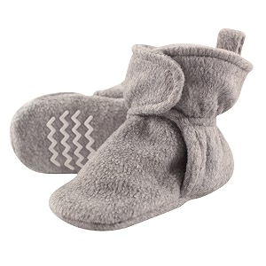 Hudson Baby Cozy Fleece Booties with Non