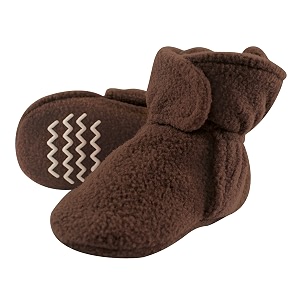 Hudson Baby Cozy Fleece Booties with Non