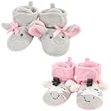 Hudson Baby Cozy Fleece Booties with Non
