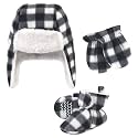 Hudson Baby Girls' Trapper Hat, Mitten and Bootie Set