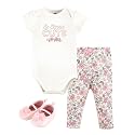 Hudson Baby Unisex Baby Cotton Bodysuit, Pant and Shoe Set