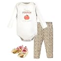 Hudson Baby Unisex Baby Cotton Bodysuit, Pant and Shoe Set