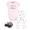 Hudson Baby Unisex Baby Cotton Bodysuit, Pant and Shoe Set