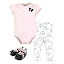 Hudson Baby Unisex Baby Cotton Bodysuit, Pant and Shoe Set