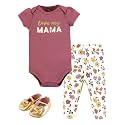 Hudson Baby Unisex Baby Cotton Bodysuit, Pant and Shoe Set