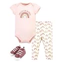 Hudson Baby Unisex Baby Cotton Bodysuit, Pant and Shoe Set