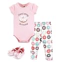 Hudson Baby Unisex Baby Cotton Bodysuit, Pant and Shoe Set