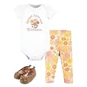 Hudson Baby Unisex Baby Cotton Bodysuit, Pant and Shoe Set