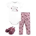 Hudson Baby Unisex Baby Cotton Bodysuit, Pant and Shoe Set