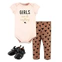 Hudson Baby Unisex Baby Cotton Bodysuit, Pant and Shoe Set