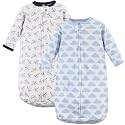 Hudson Baby Unisex Baby Cotton Long-Sleeve Wearable Sleeping Bag, Sack, Blanket