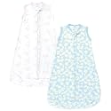 Hudson Baby Unisex Baby Cotton Long-Sleeve Wearable Sleeping Bag, Sack, Blanket