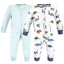 Hudson Baby Unisex Baby Cotton Sleep and Play