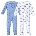 Hudson Baby Unisex Baby Cotton Sleep and Play