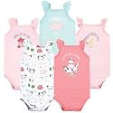 Hudson Baby Unisex Baby Cotton Sleeveless Bodysuits
