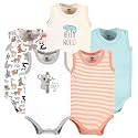 Hudson Baby Unisex Baby Cotton Sleeveless Bodysuits