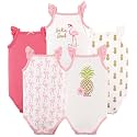 Hudson Baby Unisex Baby Cotton Sleeveless Bodysuits